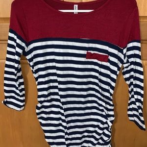 Long sleeve maternity blouse